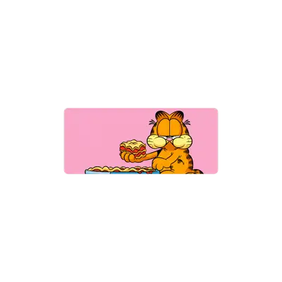 Mousepad Garfield y lasagna 70x30 Classic | Custom