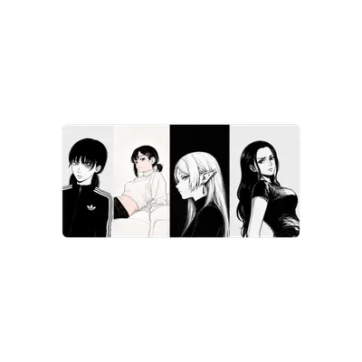 Mousepad Blanco y negro 84x40 PRO | Custom
