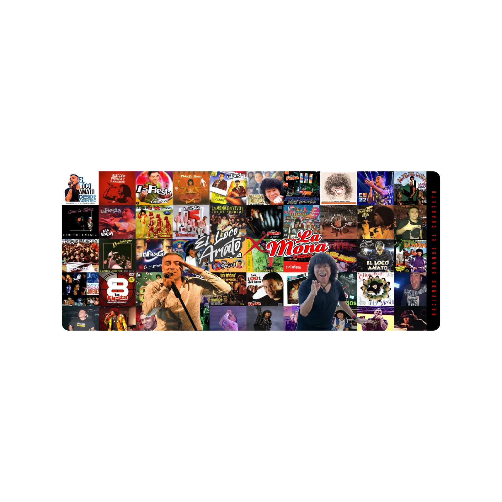 Mousepad DISCOGRAFÍA LOCO AMATO Y LA MONA 120x50  Classic | Custom
