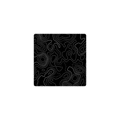 Mousepad Topográfico negro u blanco 40x40 Classic | Custom
