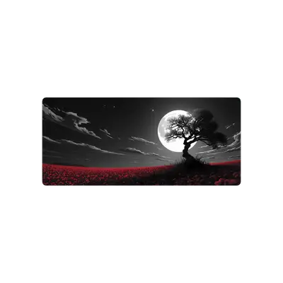 Mousepad Flores rojas 90x40 Classic | Custom