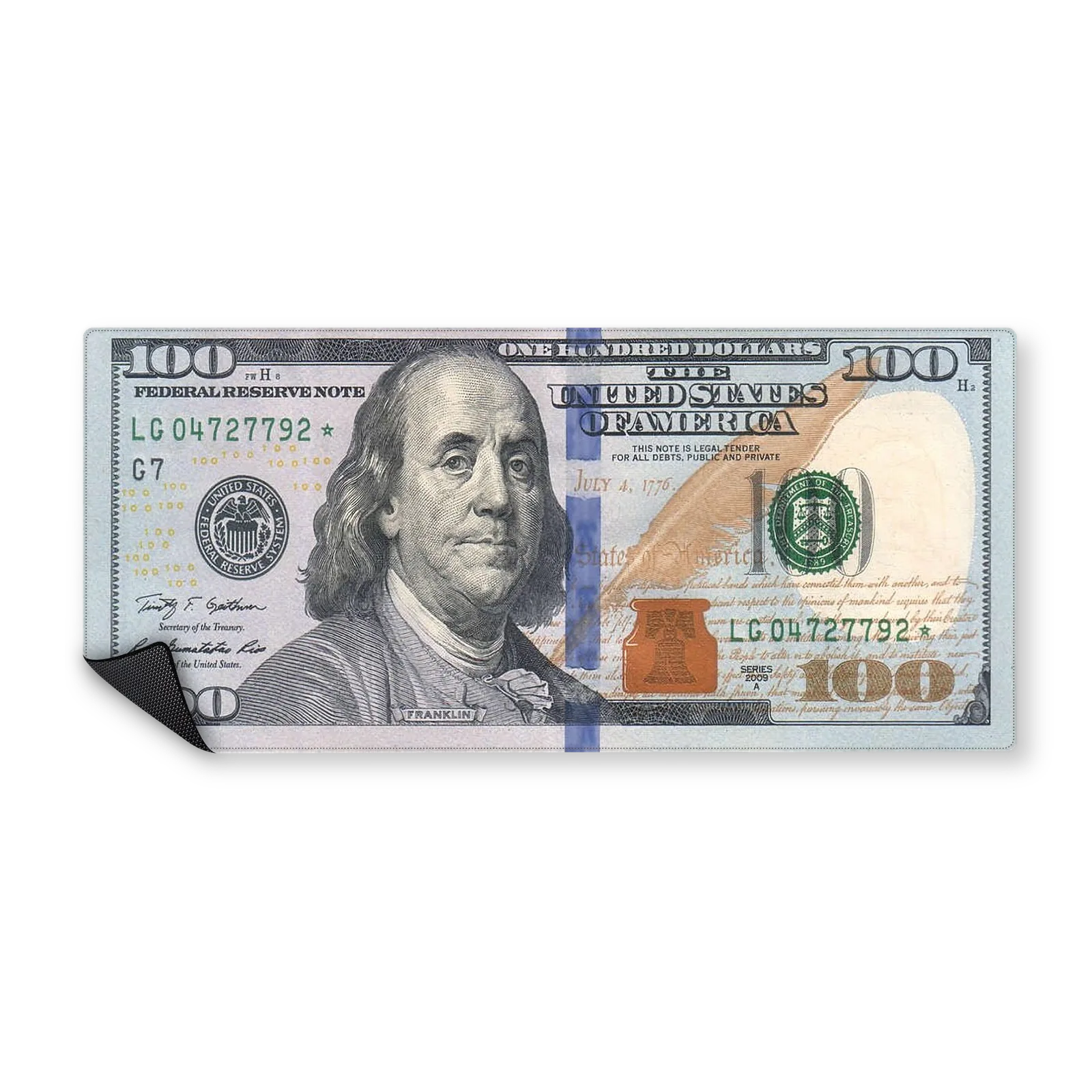 Mousepad Billete 100 dolares nuevo 90x40 PRO | Custom