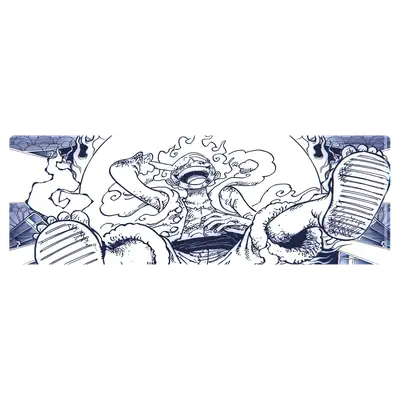 Mousepad One Piece Luffy Gear 150x50 Classic | Custom
