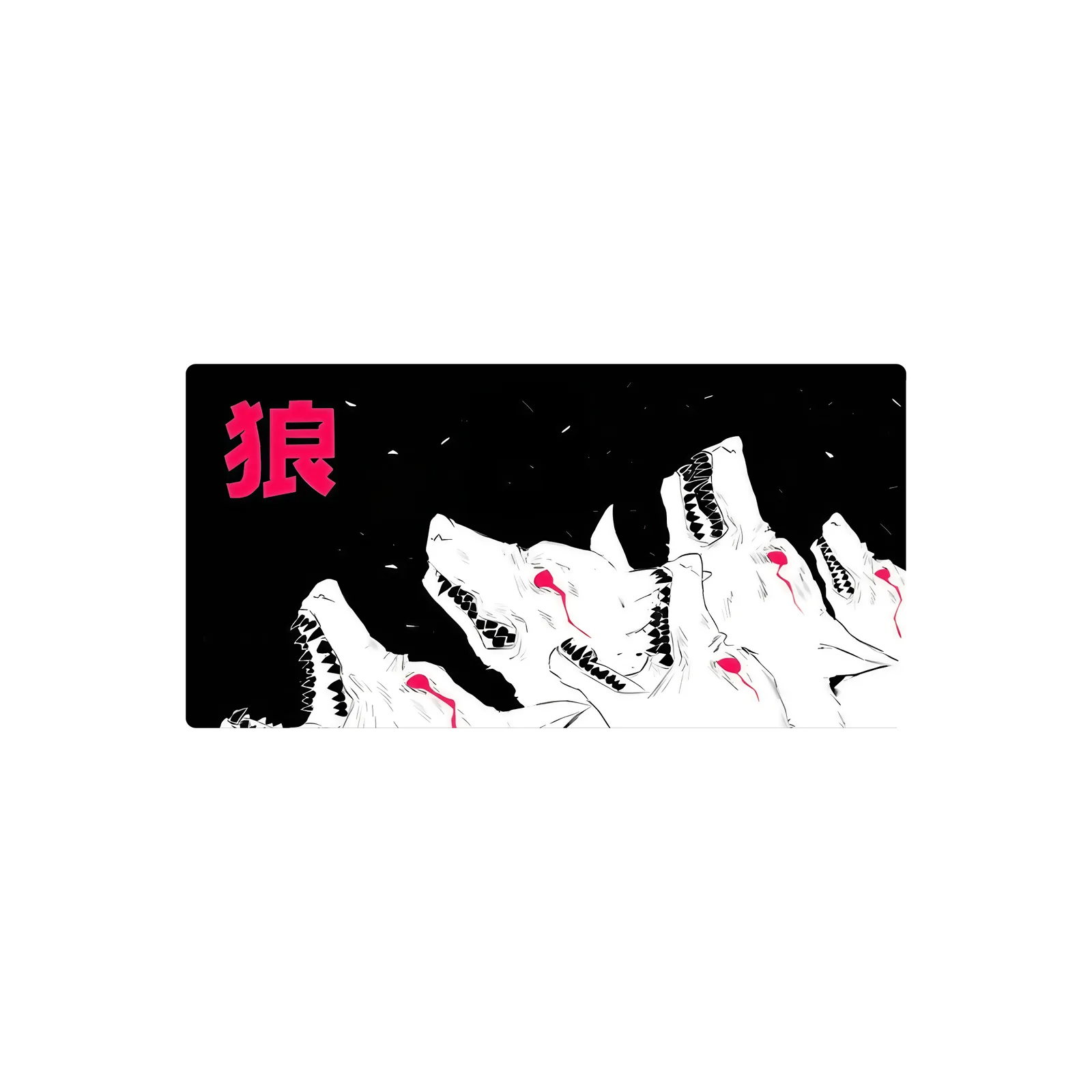 Mousepad lobos anime 80x40 Classic | Custom