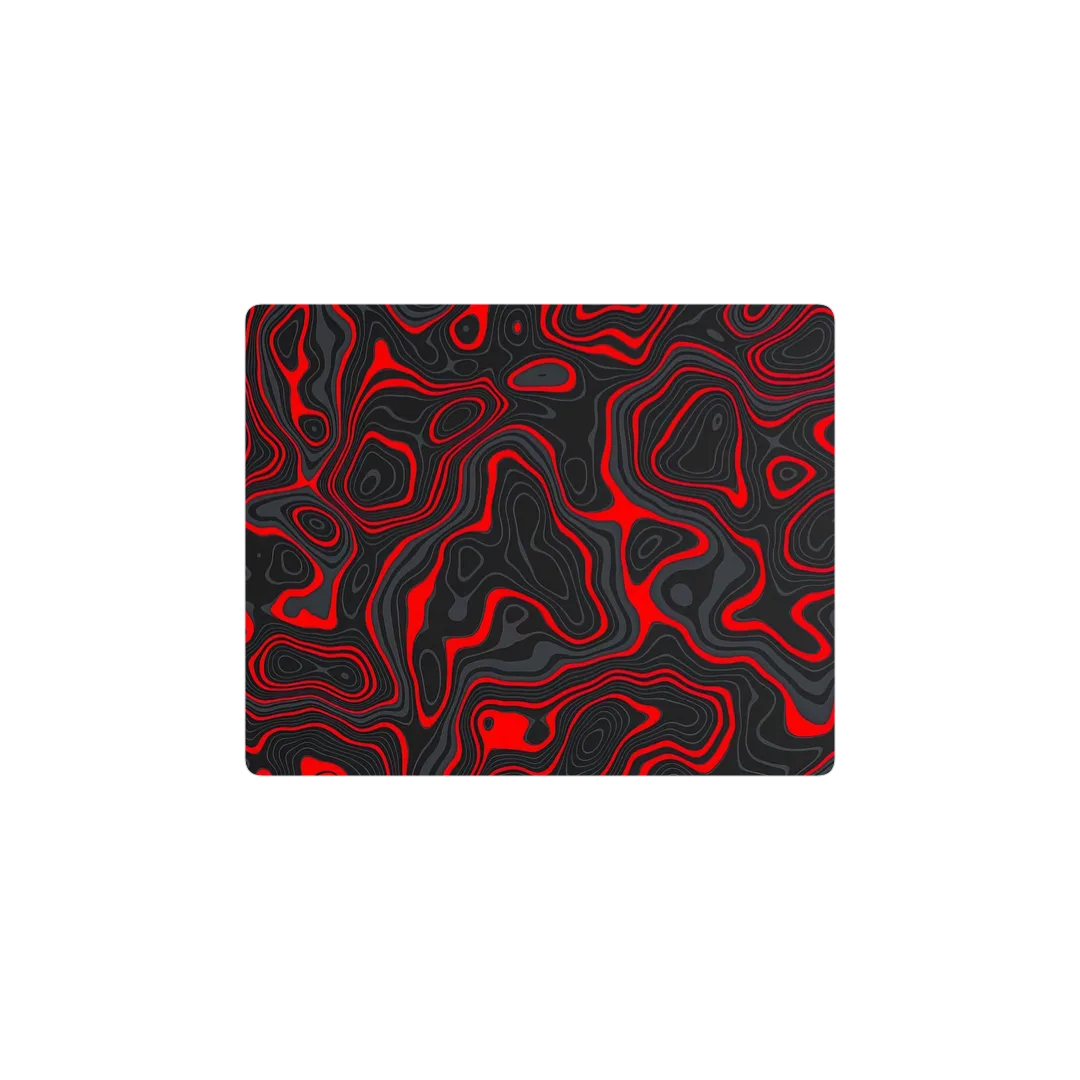 Topográfico red and black