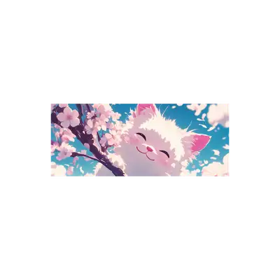 Mousepad Gato Sakura 80x32 Classic | Custom