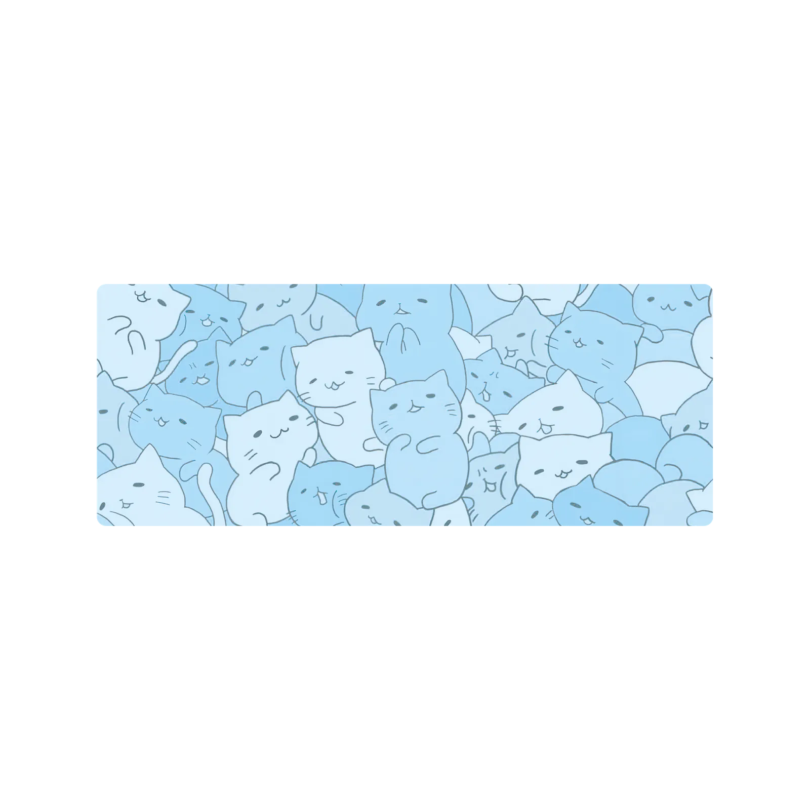 Mousepad Gatitos celestes 78x30 Classic | Custom