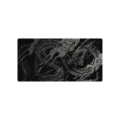 Mousepad Dragon black and white 80x40 Classic | Custom