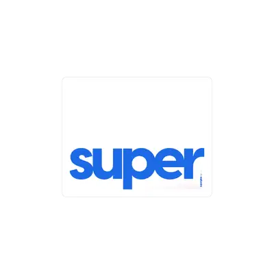 Mousepad superglide blanco y azul 50x40 PRO | Custom