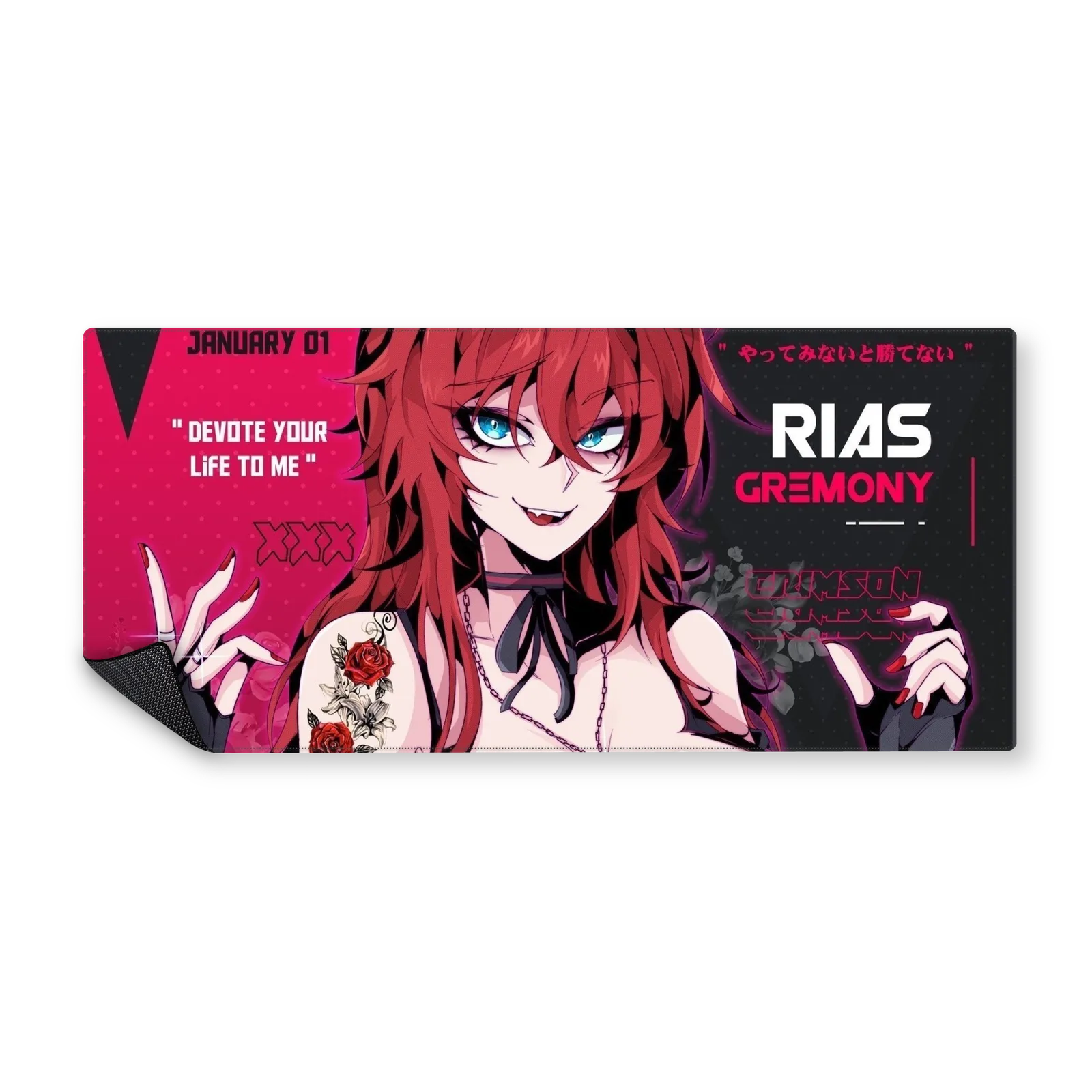 Mousepad rias gremory diabla 90x40 PRO | Custom