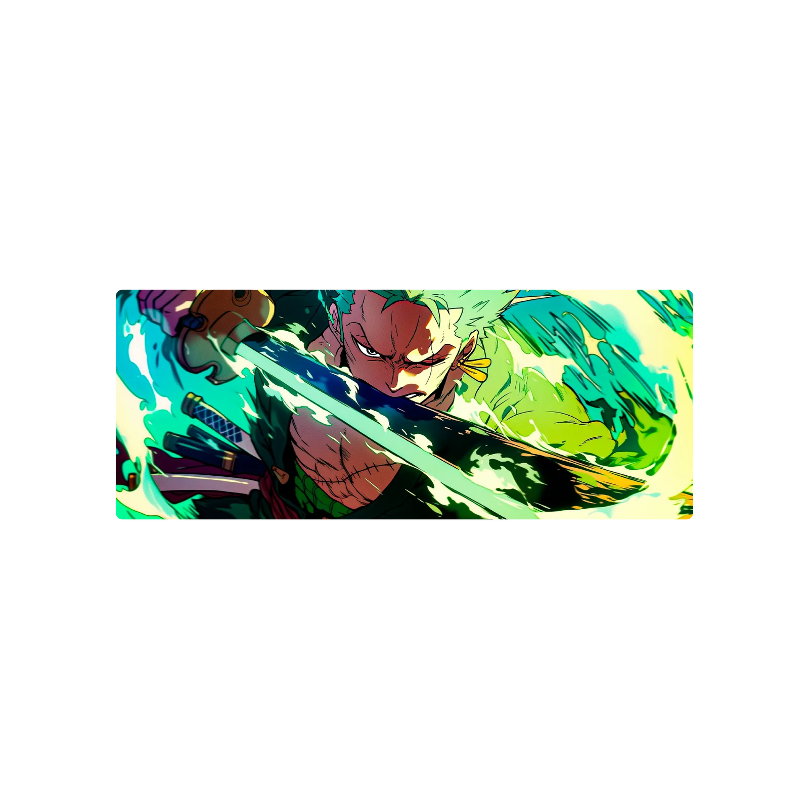 Mousepad Roronoa Zoro Green 82x32 PRO | Custom