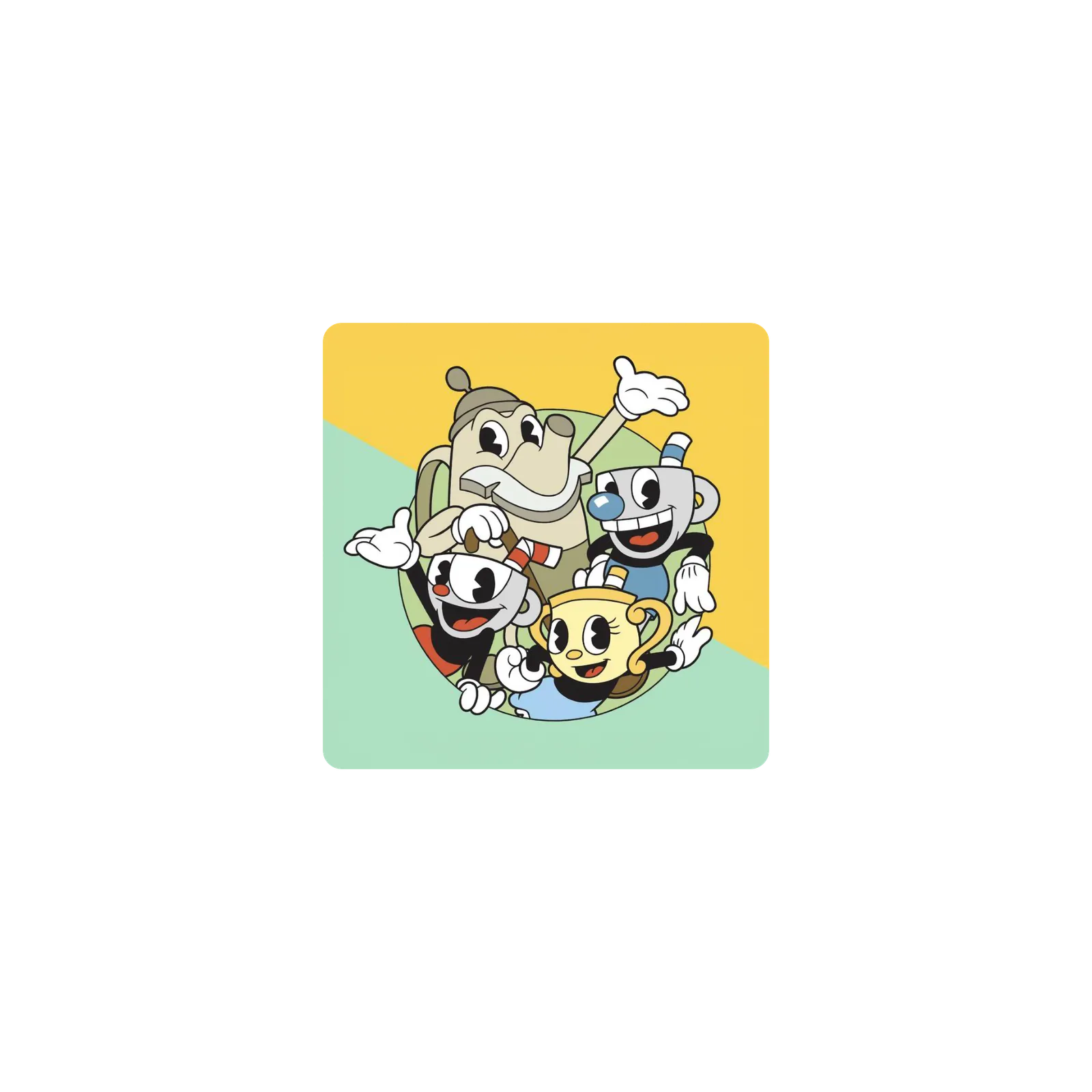 Mousepad Cuphead classic 25x25 Classic | Custom