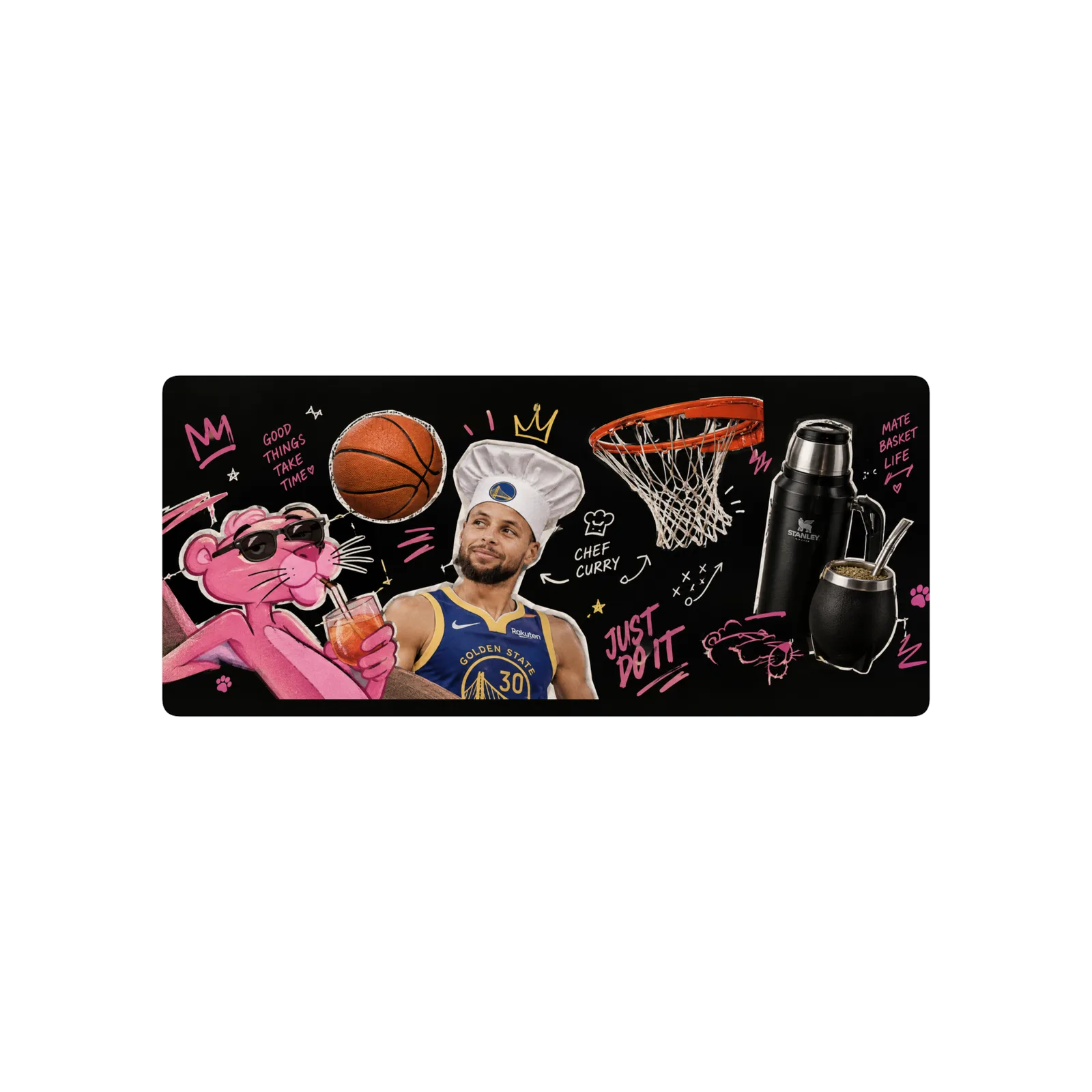 pantera rosa, curry, basquet