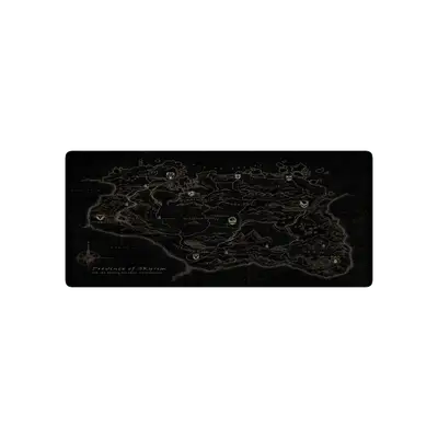 Mousepad Skyrim mapa negro 90x40 Classic | Custom