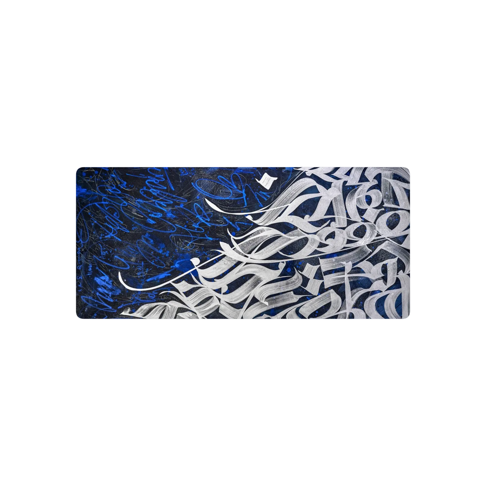 Calligraffitti Blue and White