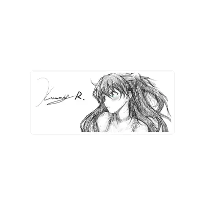 Mousepad Asuka Langley Sōryū - evangelion v.garabato 90x40 PRO | Custom