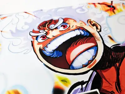 Mousepad Luffy Gear 5 Serie PRO de NOTMID, foto 3