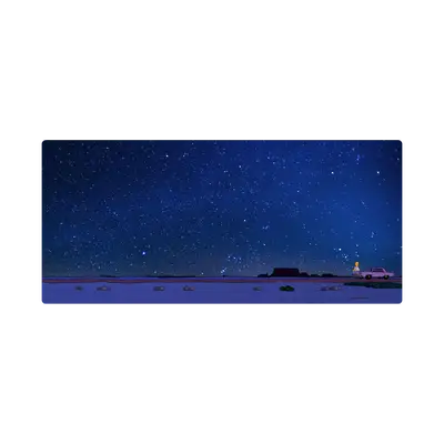 Mousepad Homero Simpson viendo las Estrellas 100x45 Classic | Custom