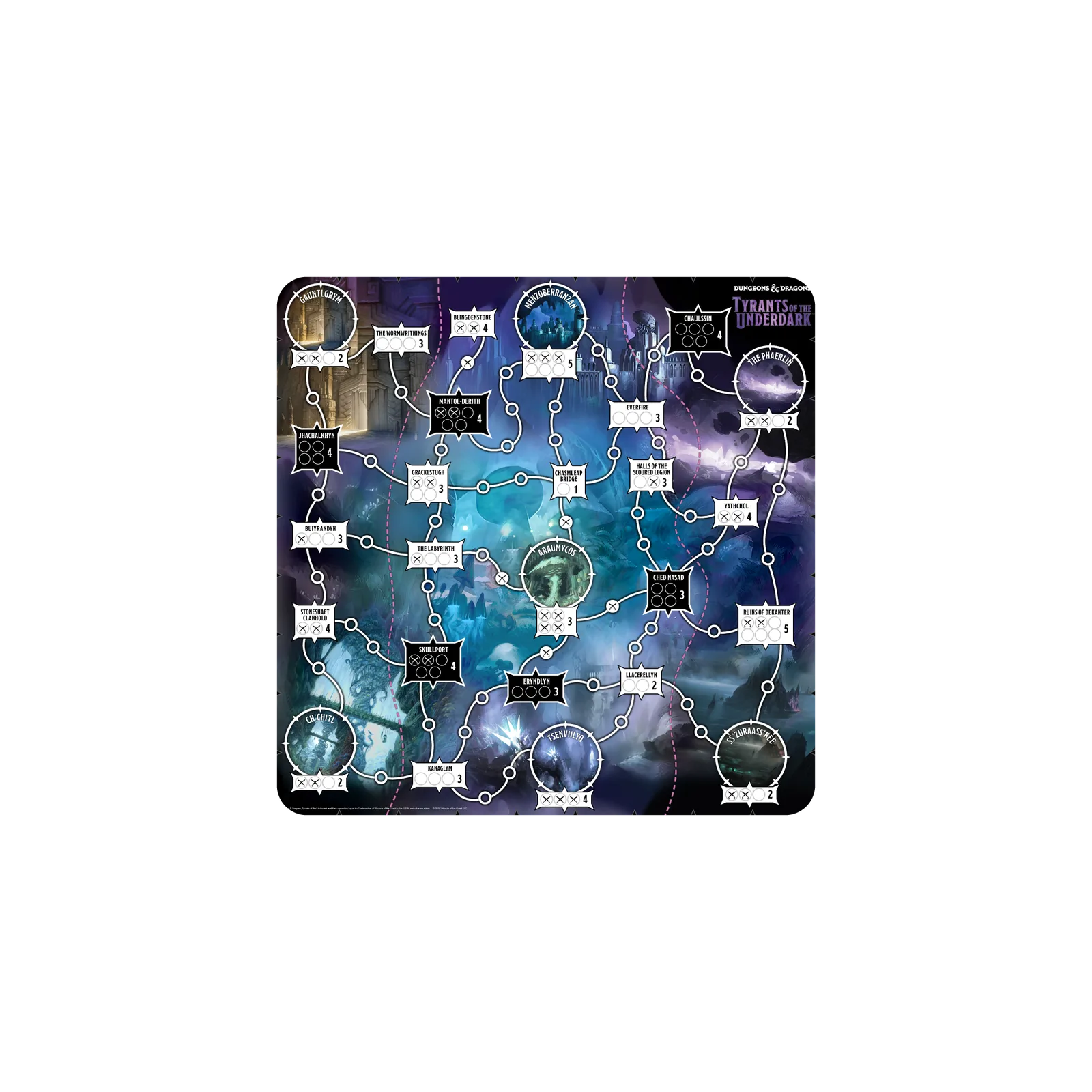 Mousepad tablero tyrants 45x45 Classic | Custom