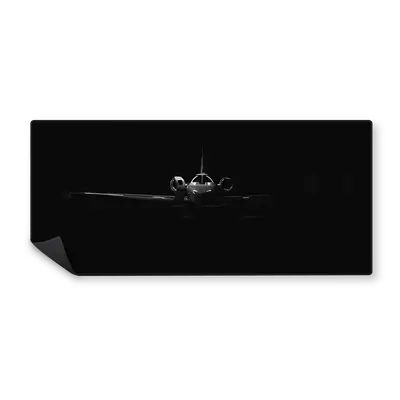 Mousepad Avion Blanco y negro 90x40 Classic | Custom