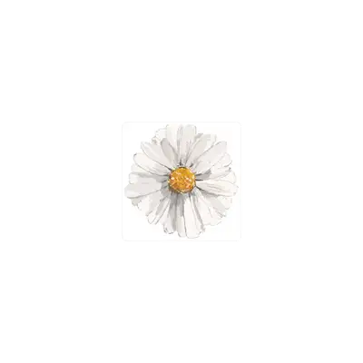 Mousepad Flower White Form 30x30 Classic | Custom