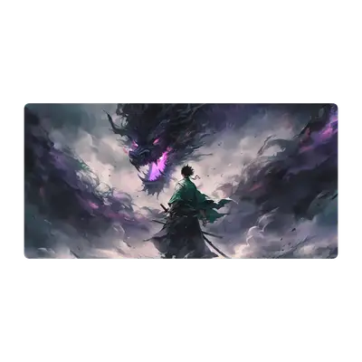 Mousepad Samurai vs dragon del caos 111x55 PRO | Custom