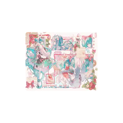 Mousepad pretty little miku 55x45 Classic | Custom