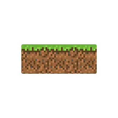 Mousepad Minecraft-BloqueTierra 82x32 Classic | Custom