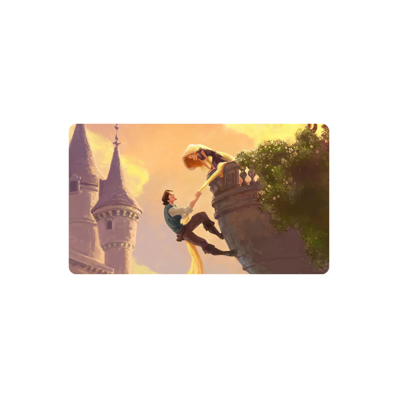Mousepad Rapunzel y Eugene 61x35 Classic | Custom