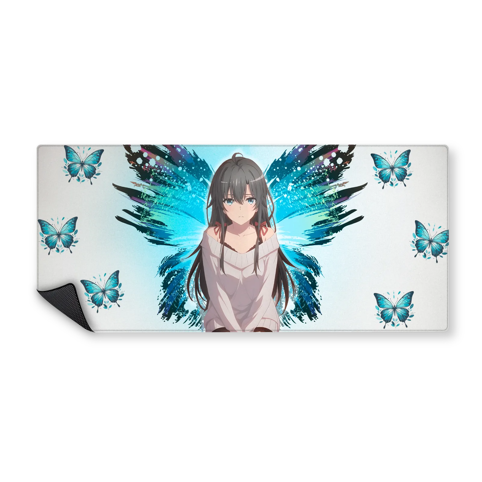 Mousepad Yukino Yukinoshita butterfly 90x40 Classic | Custom