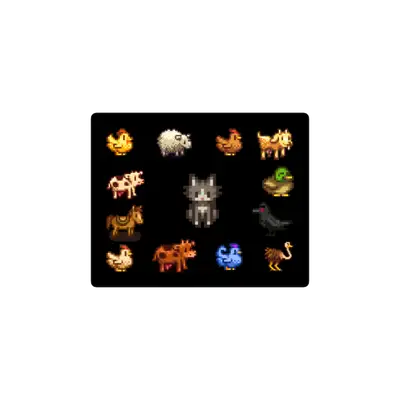 Mousepad Animales Stardew valley 50x40 Classic | Custom