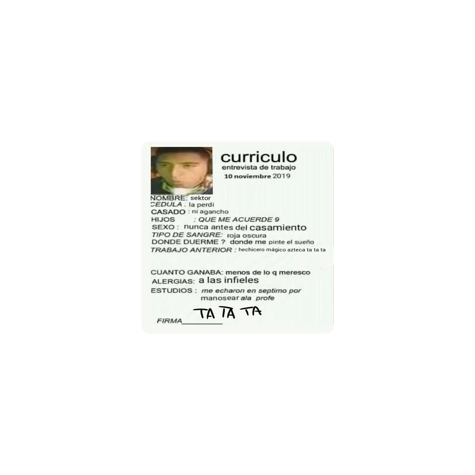 Mousepad Curriculo del Tiburon Ralil 25x25 Classic | Custom
