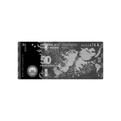 Mousepad Billete 50 Negro 74x32 Classic | Custom