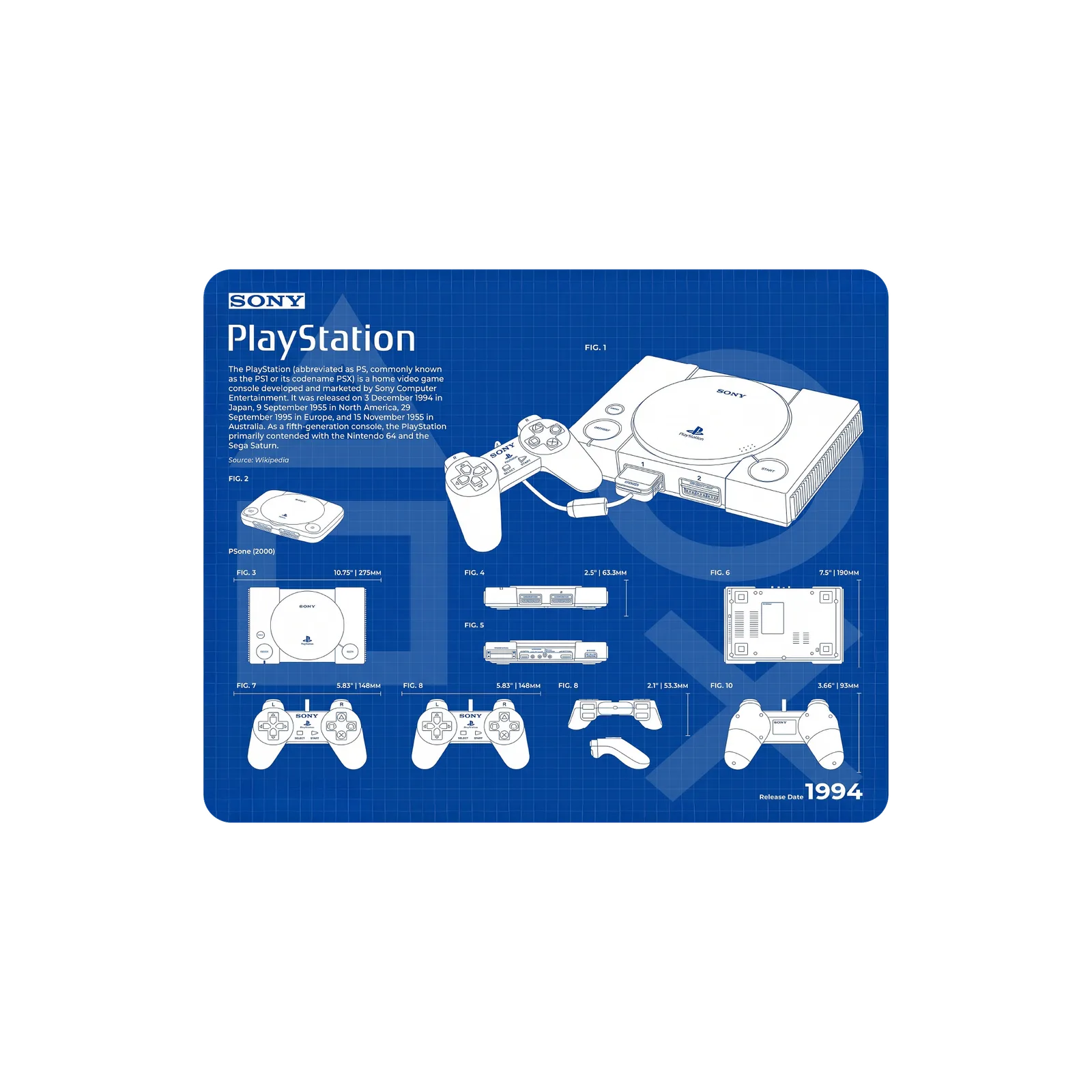 Mousepad PlayStation Collection Serie Ultra de NOTMID