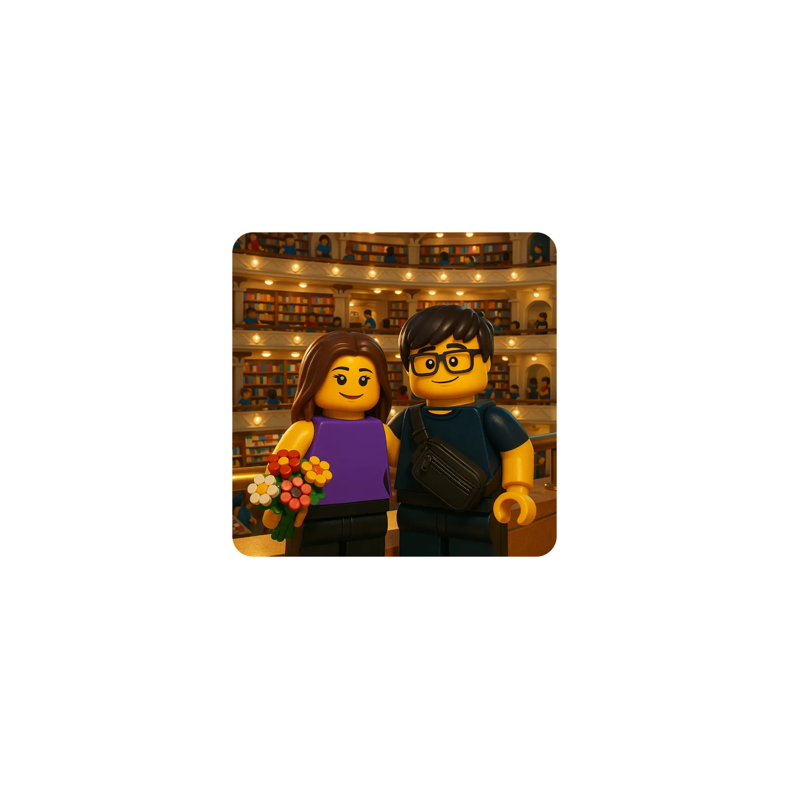 Mousepad vicky y axel 2 25x25 Classic | Custom