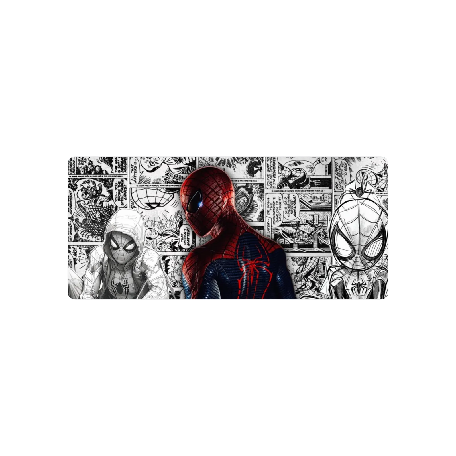 Spiderman comic blanco y negro