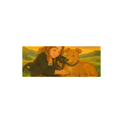 Mousepad luli y las perrubis 82x32 Classic | Custom