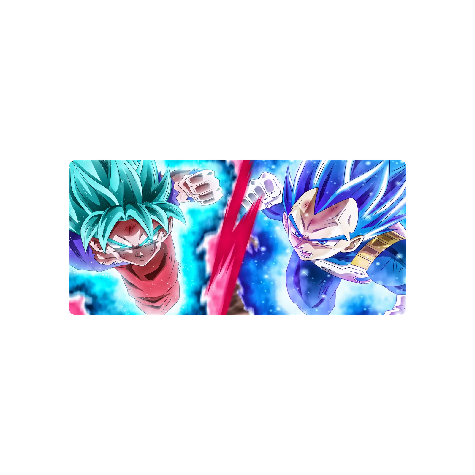 Mousepad Goku y Vegeta Blue 86x39 Classic | Custom
