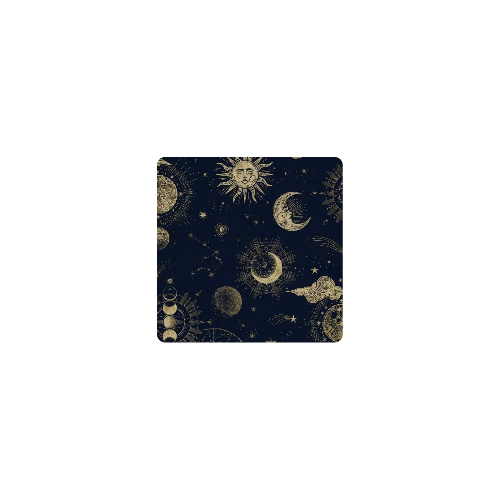 Mousepad Sol y luna 25x25 Classic | Custom
