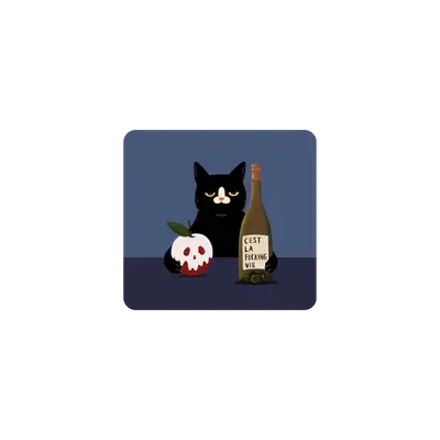 Mousepad gatito enojado 22x21 PRO | Custom