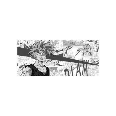 Mousepad Gohan blanco y negro 90x40 Classic | Custom