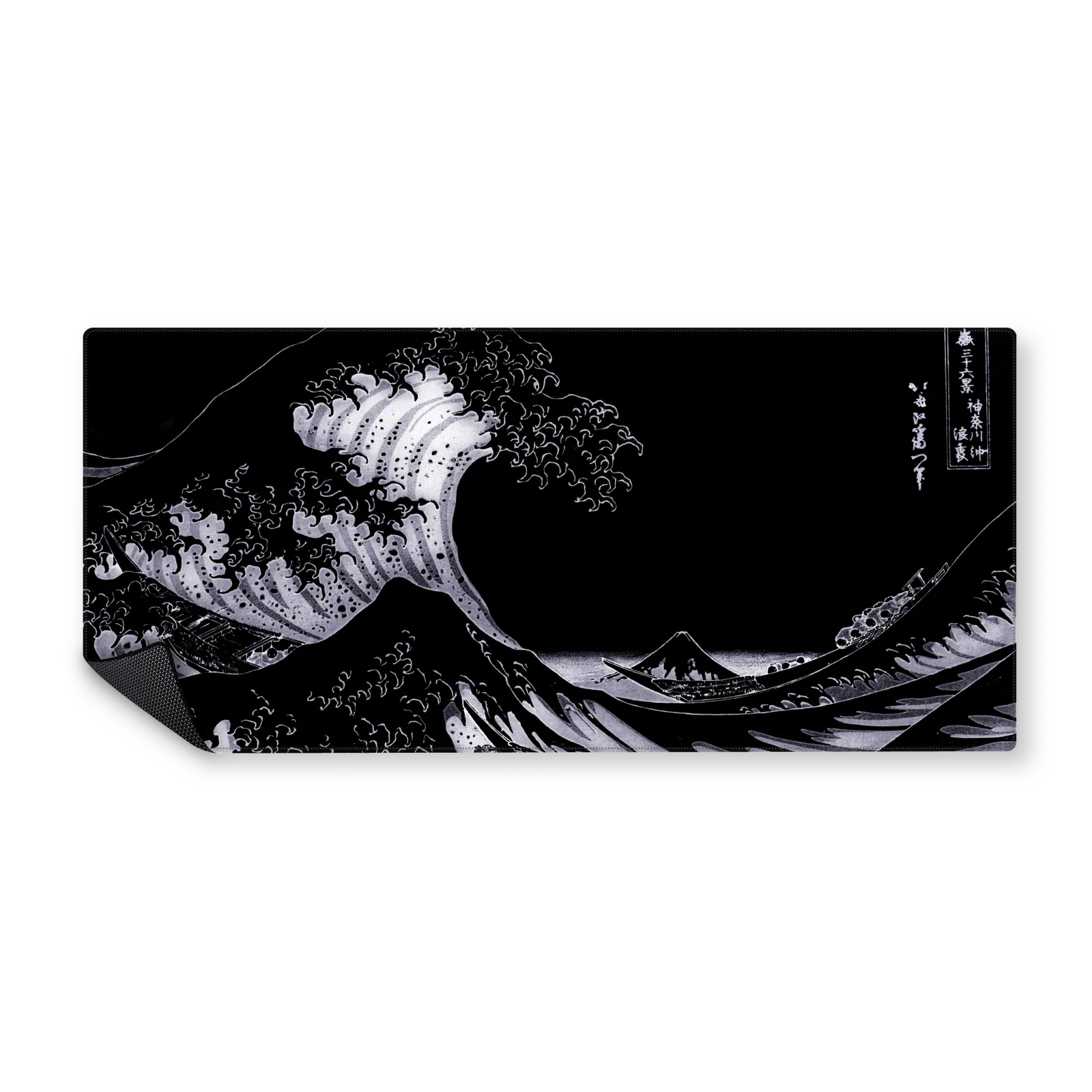 Mousepad Kanagawa Black and White 90x40 Classic | Custom