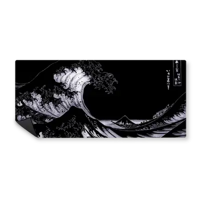 Mousepad Kanagawa Black and White 90x40 Classic | Custom