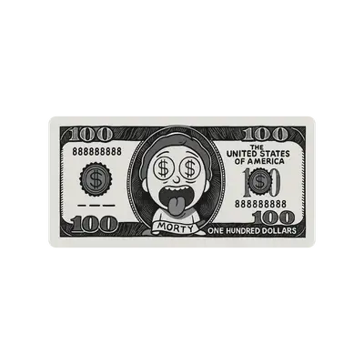 Mousepad Rick and morty billete 72x35 Classic | Custom