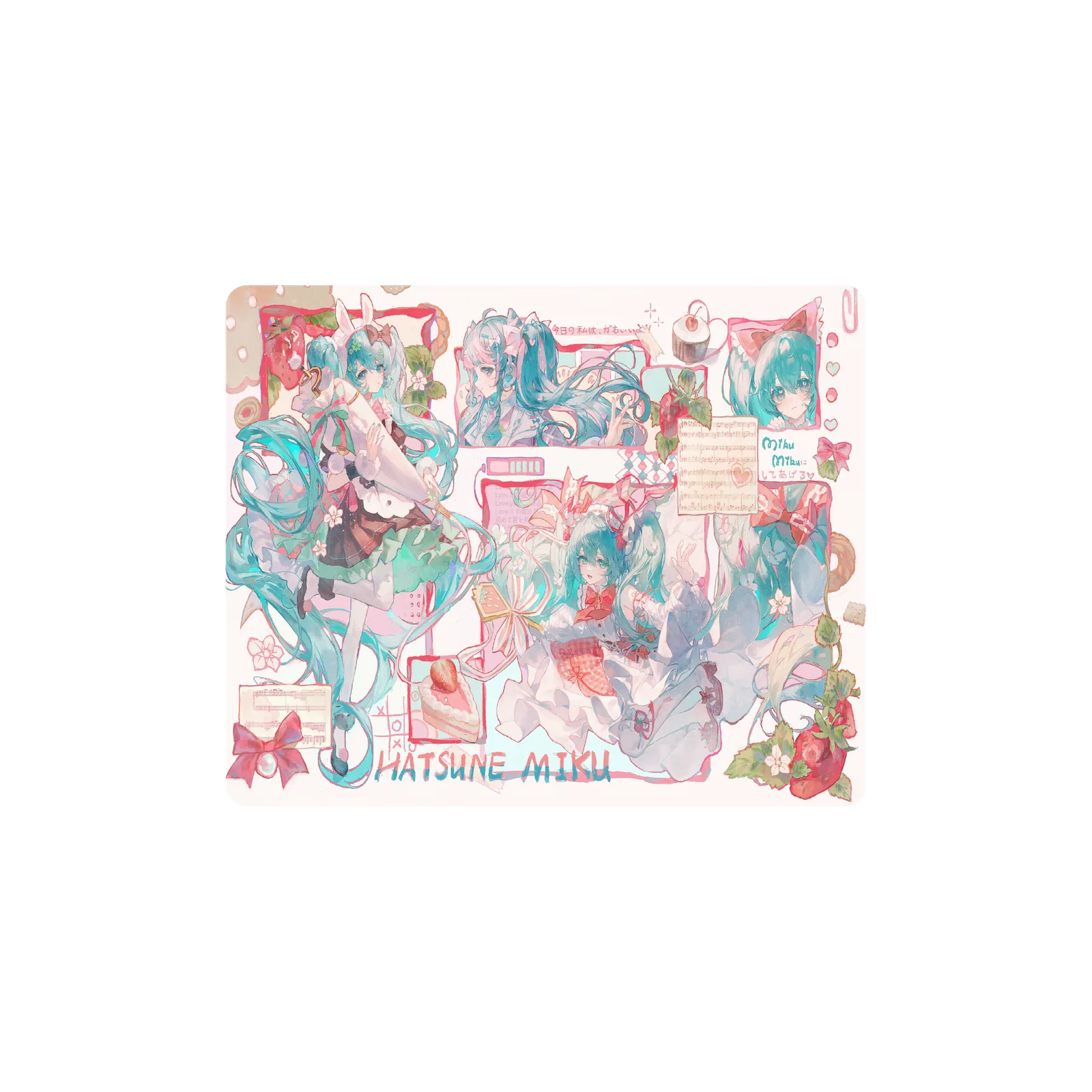 Mousepad pretty little miku 55x45 Classic | Custom