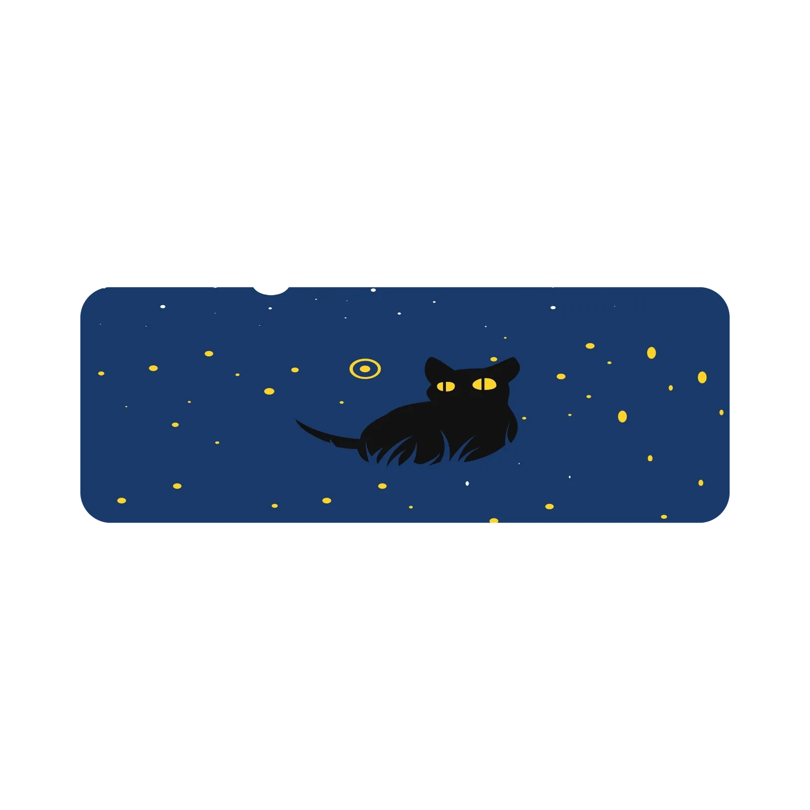 Mousepad Cat with stars 90x32 Classic | Custom