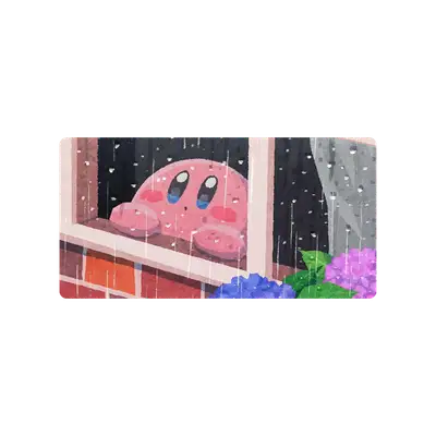 Mousepad Kirby mirando la lluvia 50x25 PRO | Custom