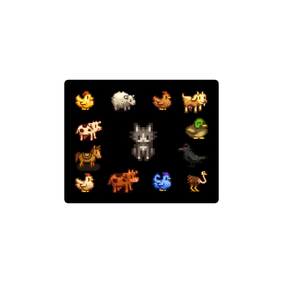 Animales Stardew valley