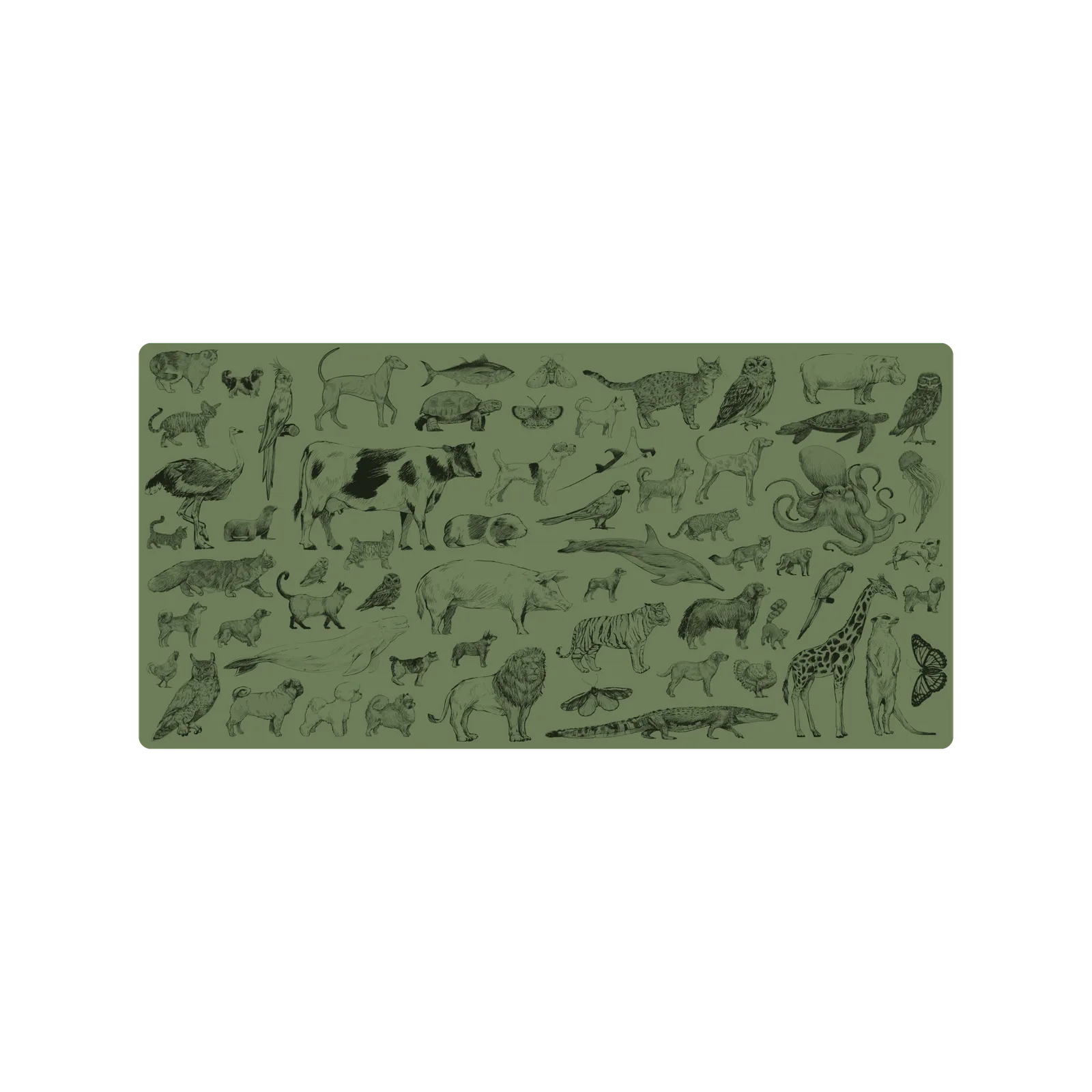Mousepad Atlas animal 55x27 Classic | Custom