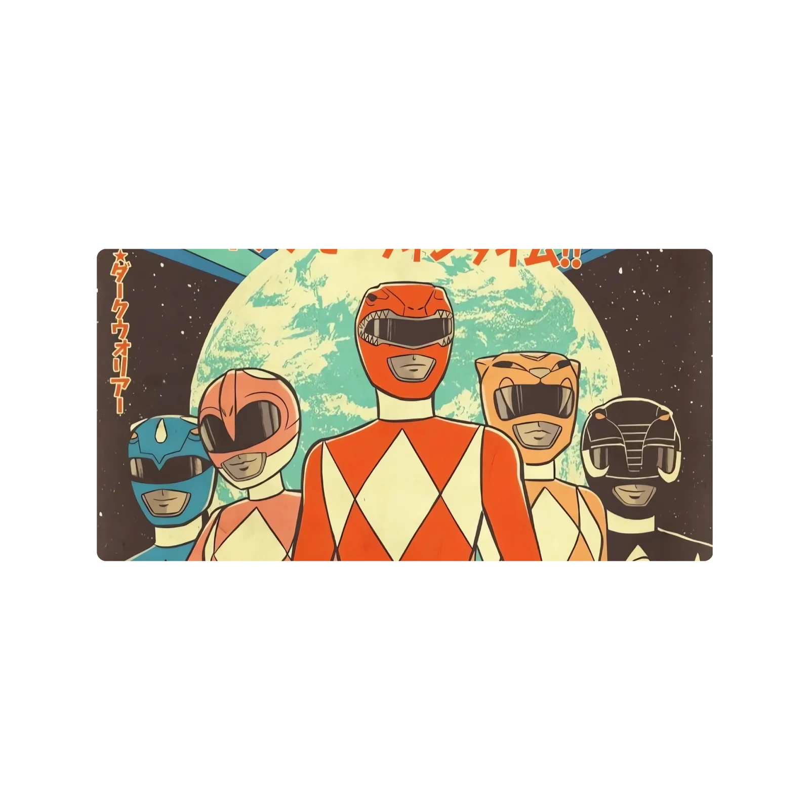 Mousepad Diseño de Power Rangers Clasicos 60x30 Classic | Custom